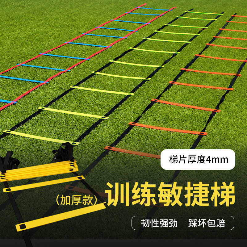 4mm Thickened Agile Ladder Rope Ladder Training Ladder Physical Fitness Coordination Football Basketball Auxiliary Equipment Fitness Jump