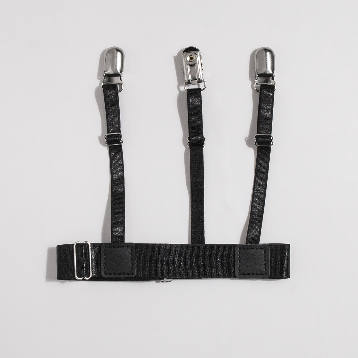 Picture of Unisex Simple elastic adjustable three-clip shirt clip socks clip business all-match in stock neat men