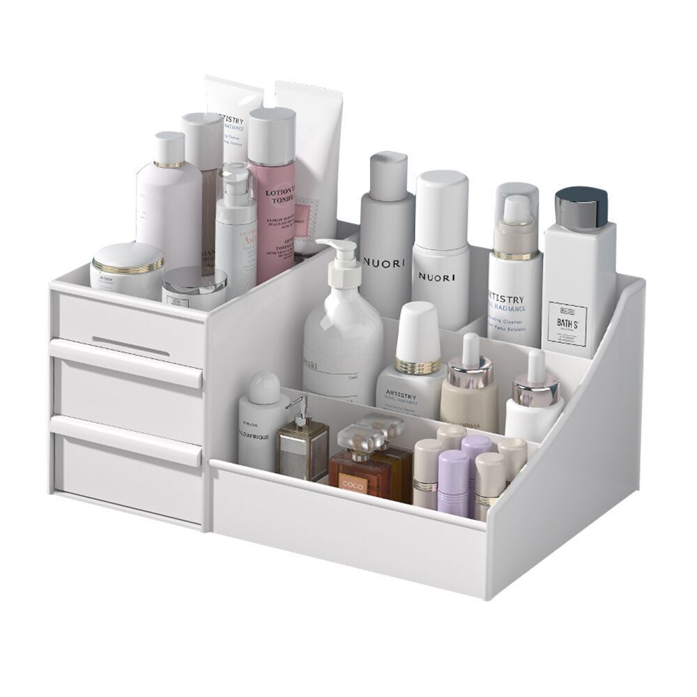 Picture of Drawer-type Desktop Stationery Organizer Sundries Storage Rack Storage Rack Desktop Cosmetic Storage Box