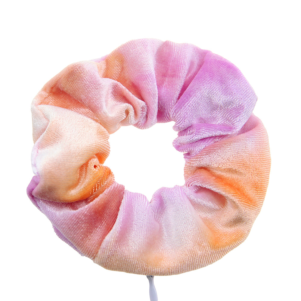 Picture of European and American Tie-Dye Korean Velvet Zipper Hair Band Cross-Border E-Commerce Amazon Aliexpress Headband Wholesale 46 Colors
