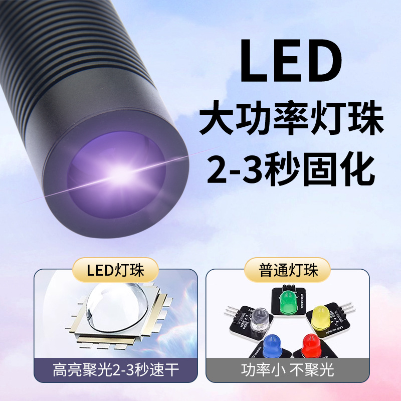 Picture of UV curing light road Ya fly hook UV shadowless glue PC green oil resin special quick drying led UV lamp scientific research