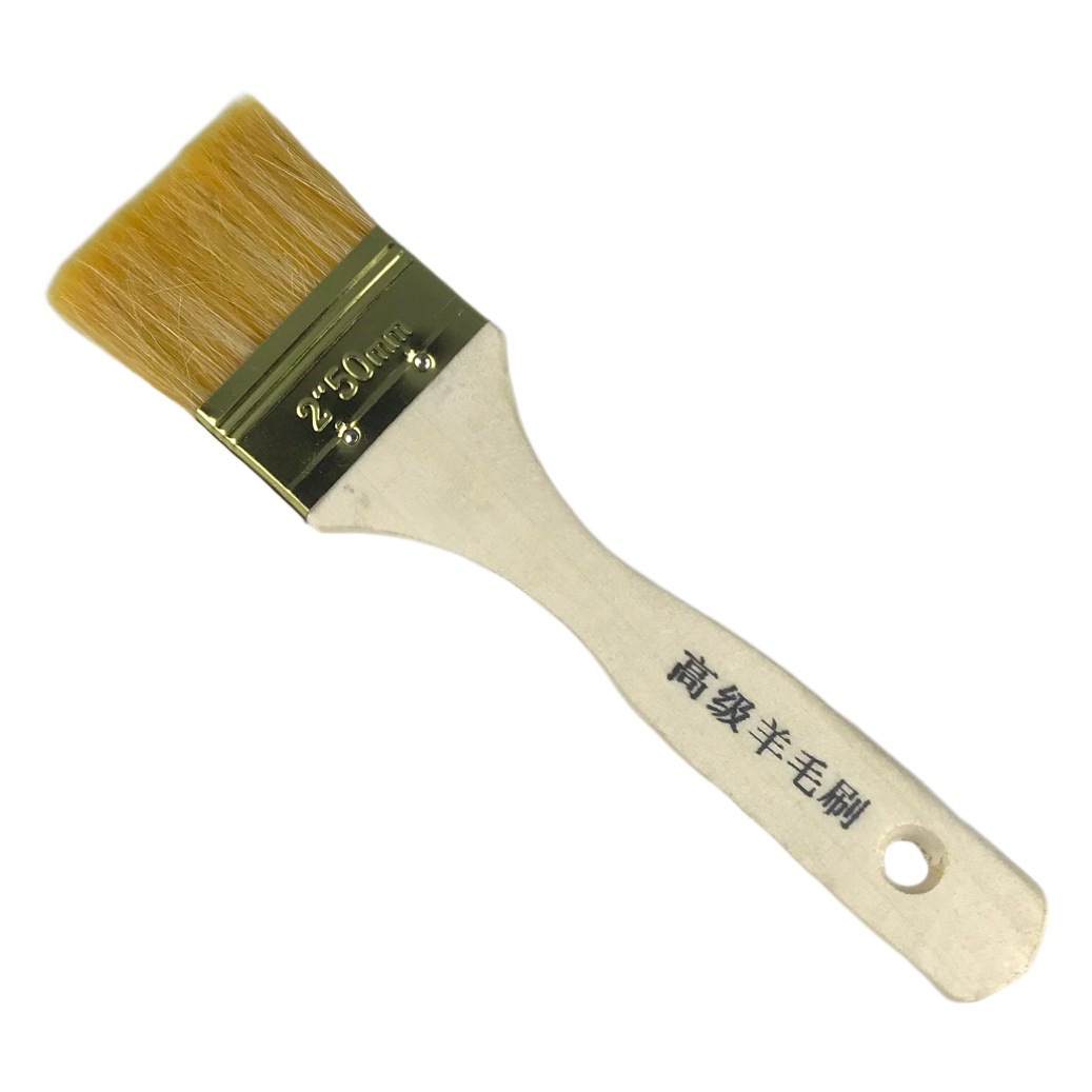 Picture of Wholesale Wool Brush High Quality Wool Wooden Handle Paint Brush Barbecue Brush Cleaning Marine Brush 234 Inch