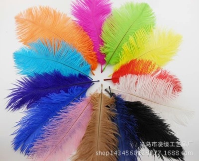 Factory supply ostrich feather wedding decoration ostrich feather 40-45cm DIY jewelry materials