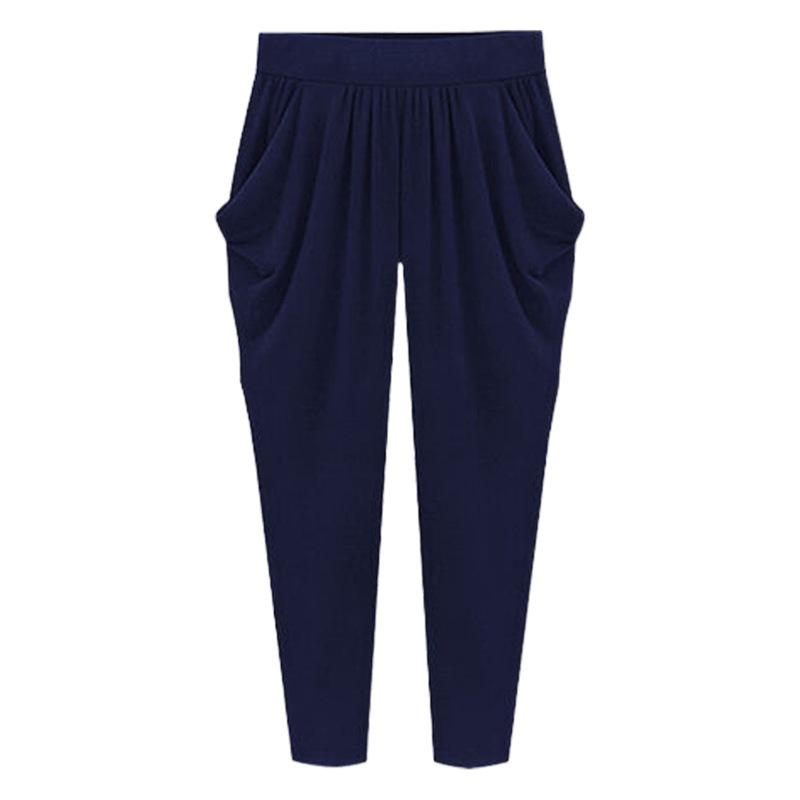 Plus-sized Cropped Pants Women's Summer chubby girl Pants Thin plus size 100.00kg Slimming Loose Pants for Chubby Girls