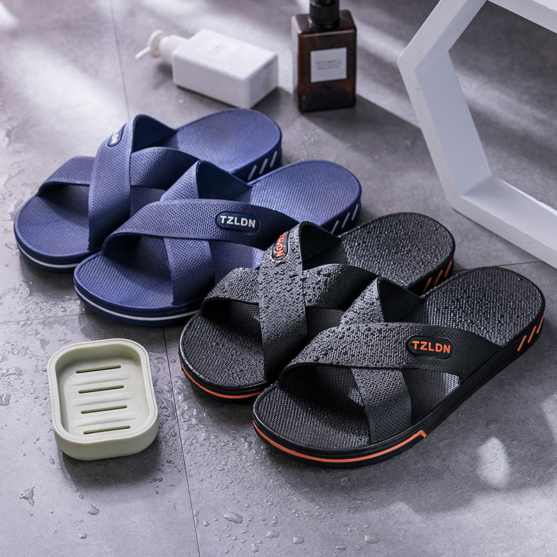 Picture of Lidani Middle-aged and Elderly Non-slip Slippers Men's Summer Indoor Home Bathroom Bath 48 plus size Sandals Women