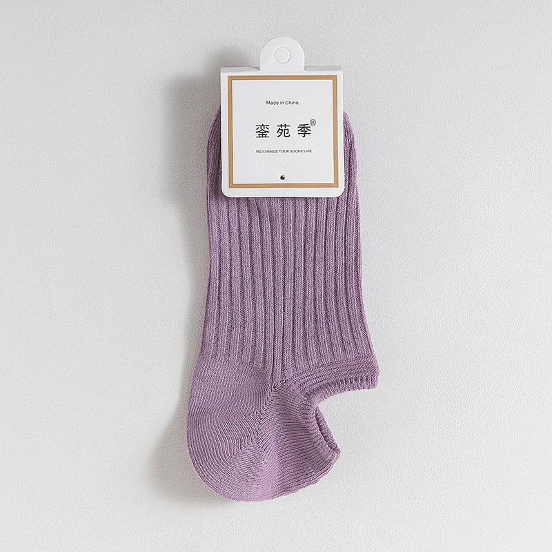Picture of Double-Needle Socks 7A Antibacterial and Deodorant Boat Socks for Women Spring and Summer Cotton Socks Silicone Non-Slip Shallow Mouth Invisible Women's Cotton Socks