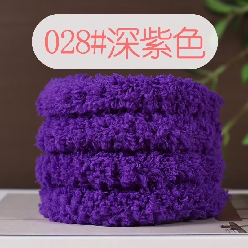 Picture of 15mm coral fleece twist bar super thick super dense handmade diy material bag puppy cat rabbit wool top