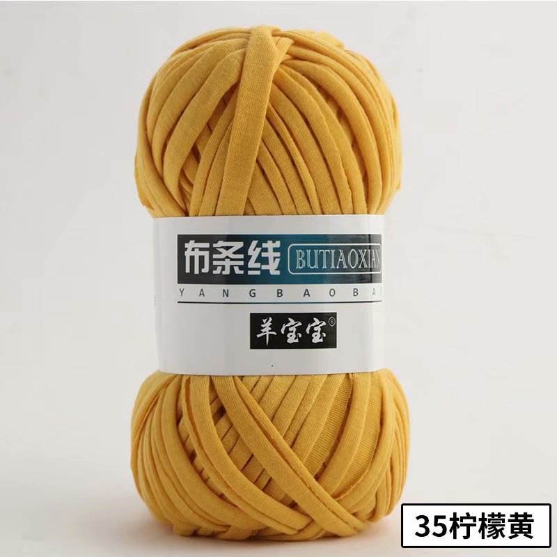 Picture of Cloth thread hook doll slippers storage basket floor mat blanket crochet diy material homemade coarse wool woven bag