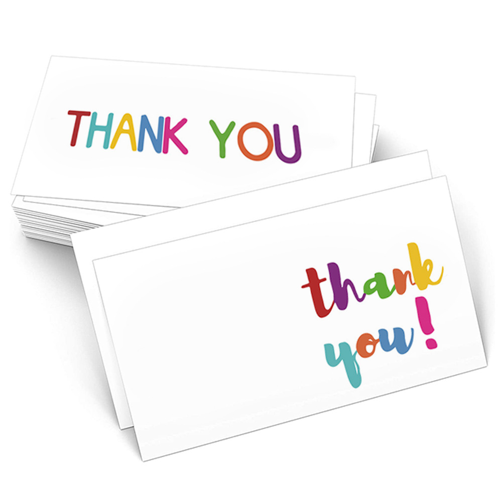 Picture of Cross-border wholesale White thank you card praise card thank you gift card packaging Kraft paper thank you card