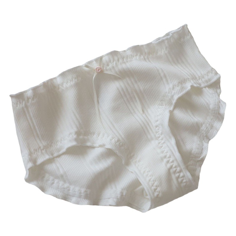 Women's Cotton Cold Style Simple Solid Color Breathable Women's Large Size Hip Briefs