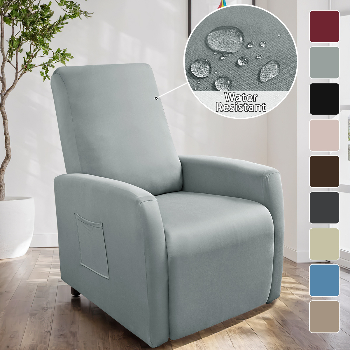 Cross-border New Waterproof Milk Silk Small Chivas Sofa Cover Solid Color Elastic Dustproof Chivas Sofa Cover