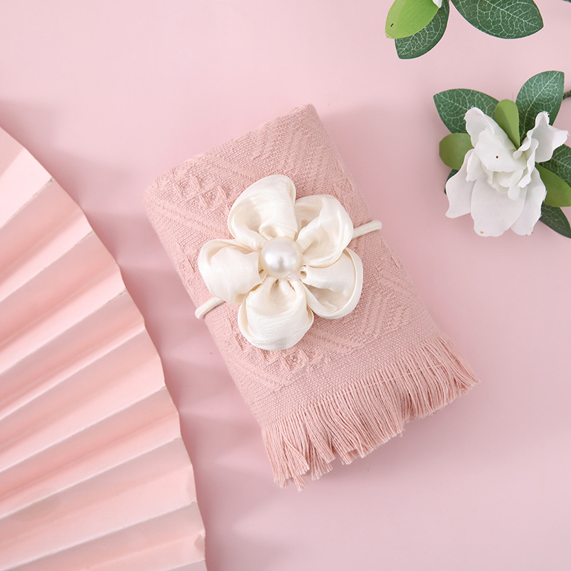 Picture of Accompanying gift cotton tassel towel wedding wedding wedding bridesmaid return gift creative gifts wholesale