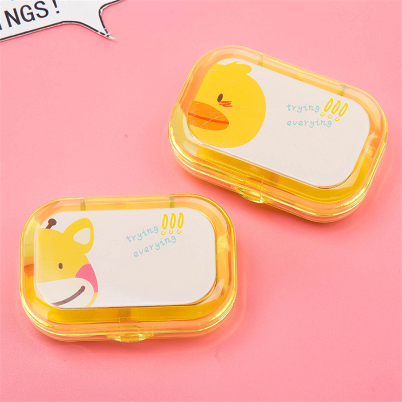 Picture of Cartoon Creative Small Animal Glasses Contact Eye Box Durable Fashion Portable Simple Contact Eye Box