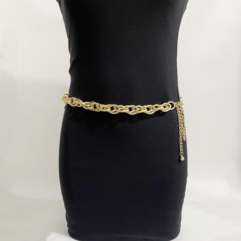 Europe and the United States cross-border new waist chain ladies fashion exaggerated temperament thread waist decoration dress decoration tide in stock wholesale