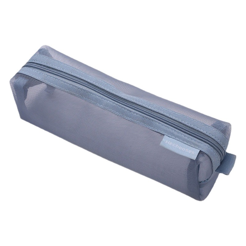 Picture of Three-dimensional simple transparent mesh pen bag for students examination stationery bag large capacity portable storage bag wholesale