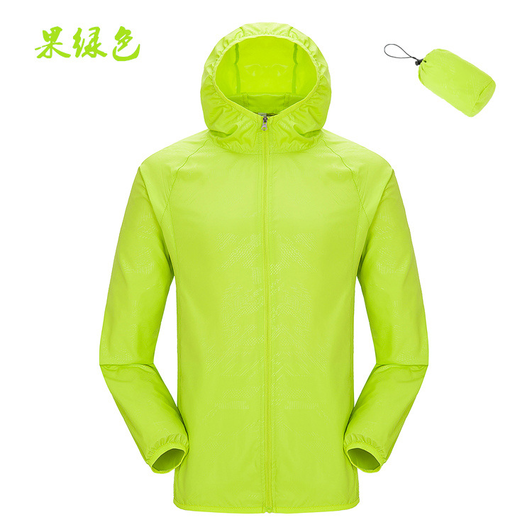 Picture of Factory wholesale outdoor skin windbreaker men's sunscreen clothing women's logo thin coat waterproof printing group building clothing