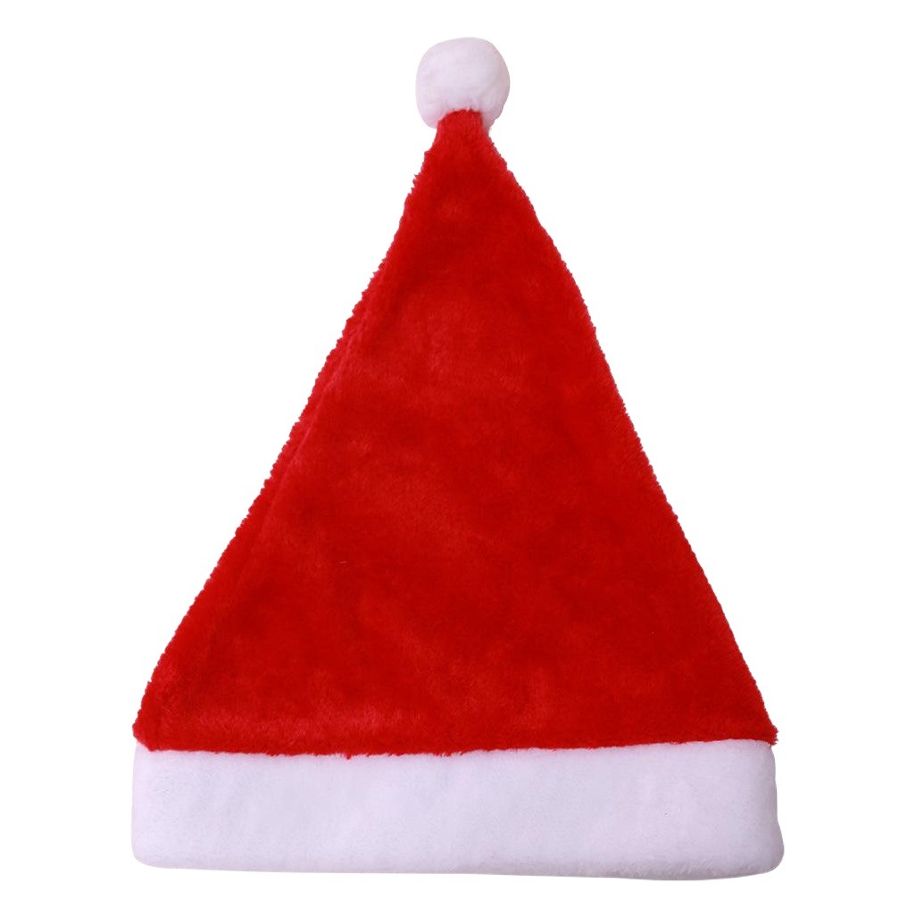 Christmas Decoration Supplies, High-End Christmas Short Plush Hats, Christmas Supplies, Adult Christmas Hats, Party Decorations