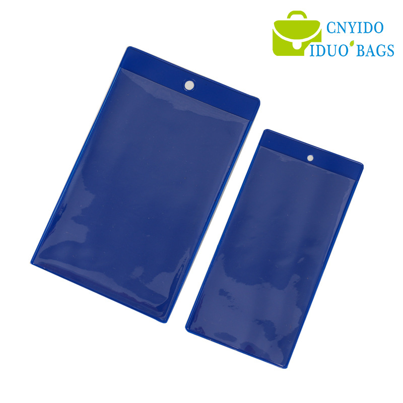 in stock color transparent pvc garment tag bag storage bag label bag logo card packaging bag factory
