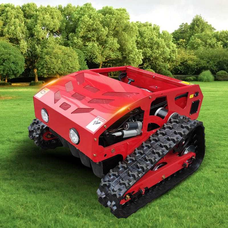 Picture of Source factory small remote control crawler mower 550 cutting width stubble height adjustable intelligent lawn mower