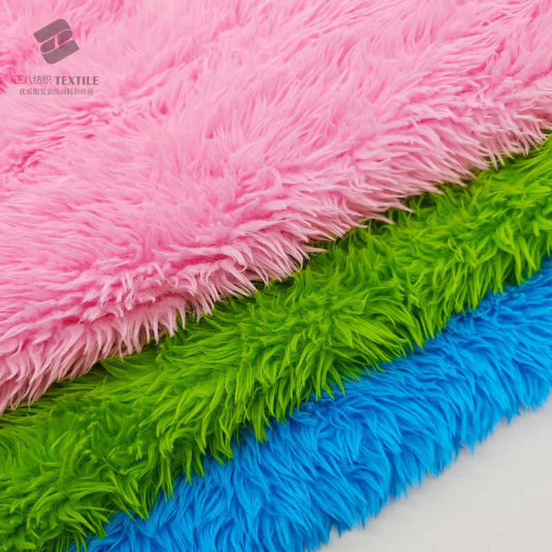 in stock Tuscan Polyester Knitted Plush Hat Toy Plush Crafts Blanket Cushion Fabric