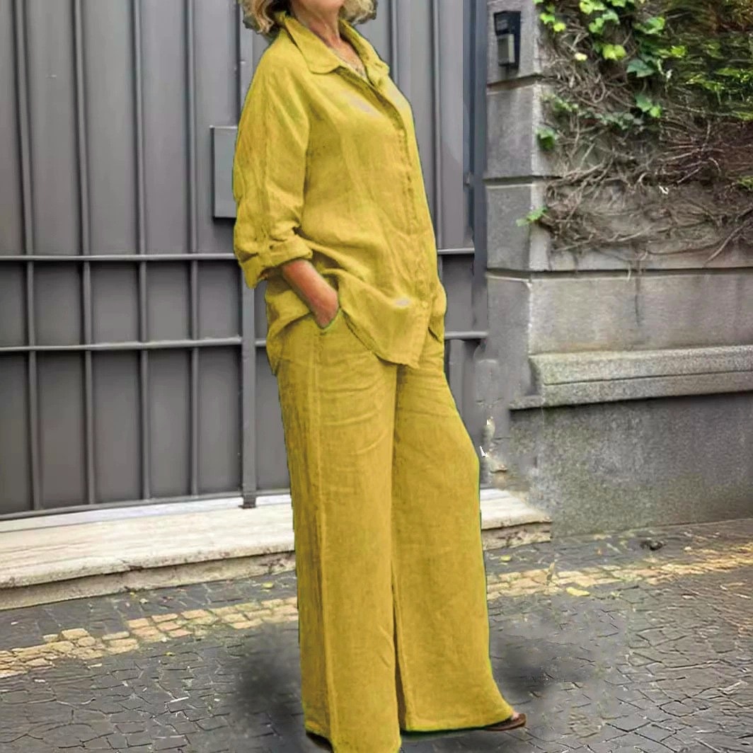 Picture of Foreign trade new ladies shirt suit 2024 leisure city suit independent station women's AliExpress Amazon