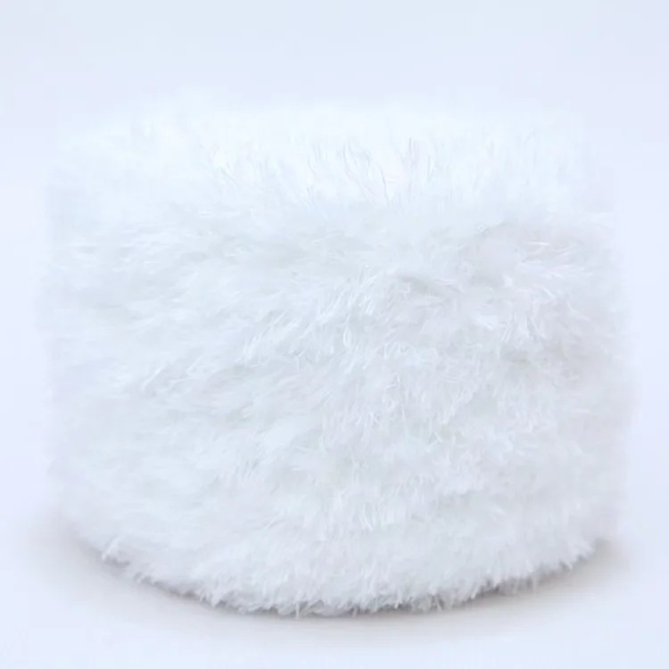 Picture of Crystal Coral Velvet Thick Thread Imitation Fur Scarf Hat Baby Baby Thread Hand-Knitted Wool Ball