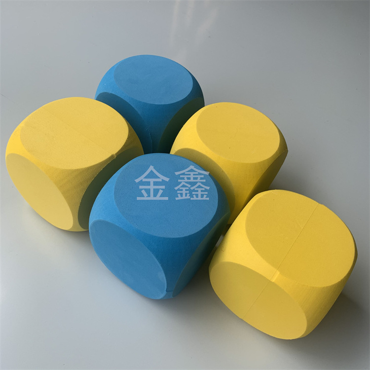 In stock supply EVA dice color 160 * 160mm game entertainment round corner dice EVA right angle foam dice