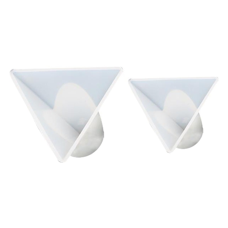 Deyi Yangyang DIY Crystal Glue Triangular Cone Mold Mirror Silicone Pyramid Energy Tower Cube