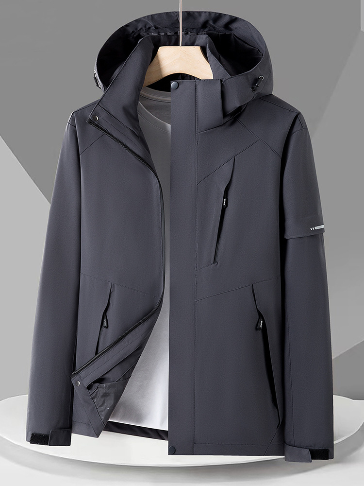 Outdoor Jacket Men's Spring & Fall Thin Casual Single-Layer Windproof and Waterproof Loose Breathable Mountaineering Clothing Women's Customized Group Purchase