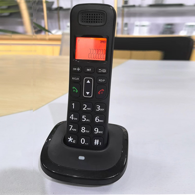in stock big letter D1017 business home office telephone handheld digital cordless phone DECT