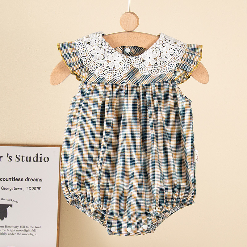 New Starting Point Clothing Baby Summer Wear Thin Body Clothes Baby Girl's Foreign-style Bag Fart Clothes Children's Summer Princess Ha-ha Clothes