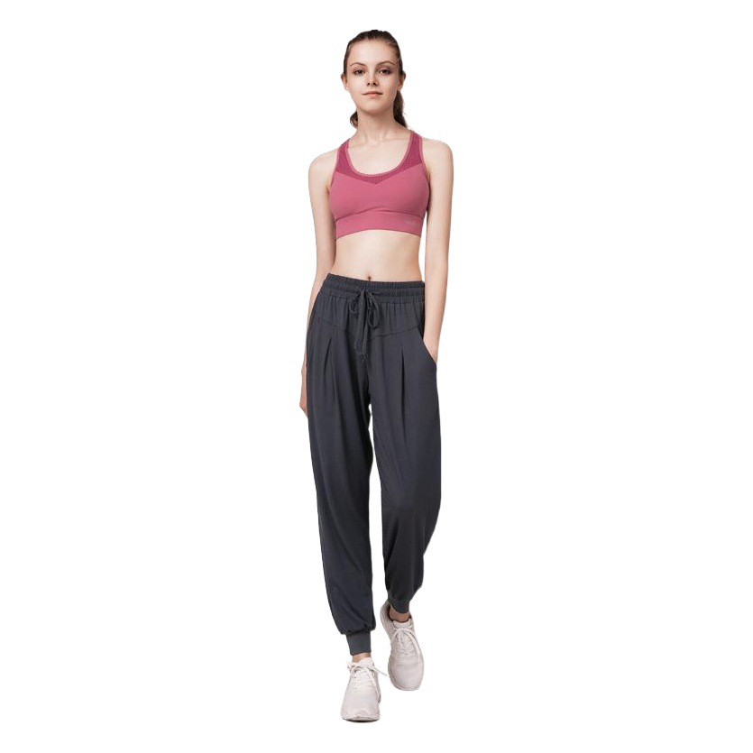 Ningbo Dashu Quick-drying Loose Slimming Sports Pants Women's Running Fitness Pocket High Waist Casual Yoga Pants