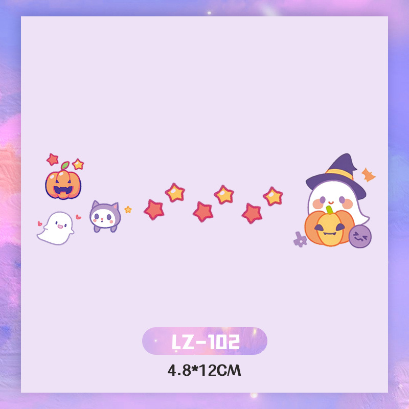 Picture of New Year's Day girl cute face makeup New year new year Creative face stickers love blush cute makeup stickers tattoo stickers