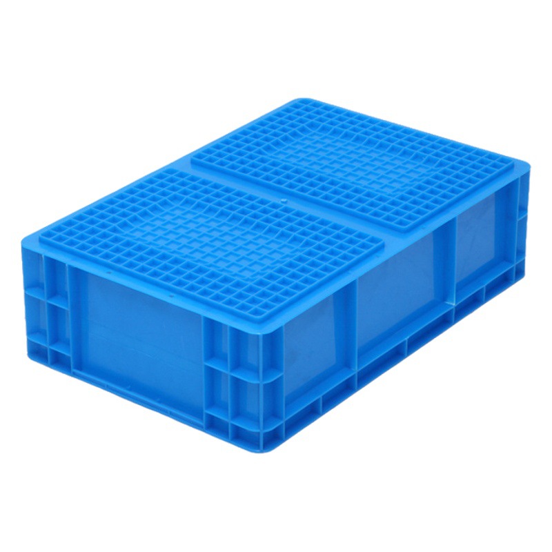 Thickened logistics box turnover box plastic EU4616 rectangular hardware storage box EU box with lid turnover box