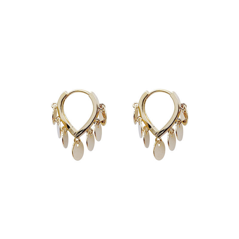 Picture of New 2025 Gold Piece Smart Sense 925 Silver Earrings Simple All-match Earrings Girlfriend Elegant Women