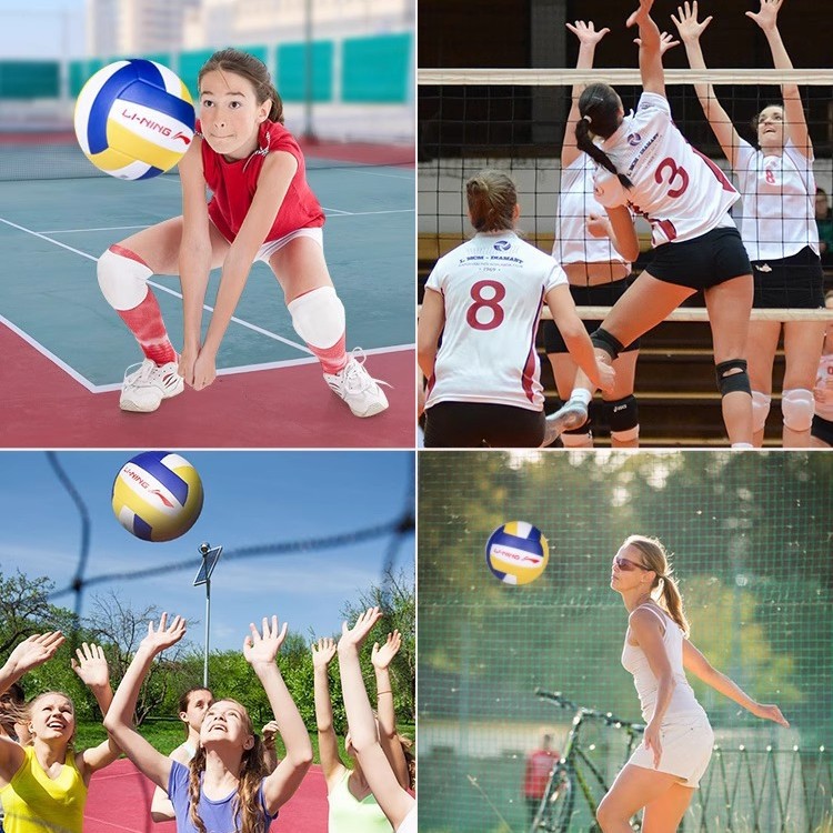 Picture of Li Ning Volleyball High School Entrance Examination Students' Special Competition Training No. 5 Beach Volleyball Soft Machine-Sewn Volleyball for Boys and Girls