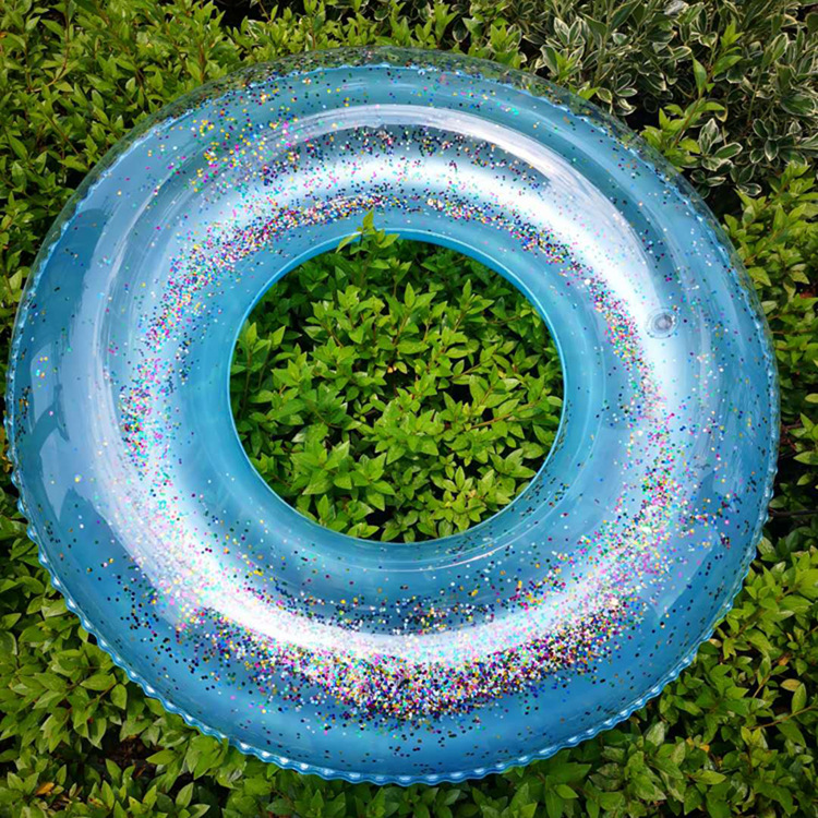 Cross-border gypsophila beach circle Internet-famous ins sequins water sports swimming ring children's thickened PVC inflatable swimming ring