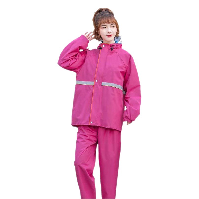 Split Type Thickened Oxford Cloth Raincoat and Rain Pants Set Full Body Rainproof Electric Vehicle Heavy Rain Grade Raincoat