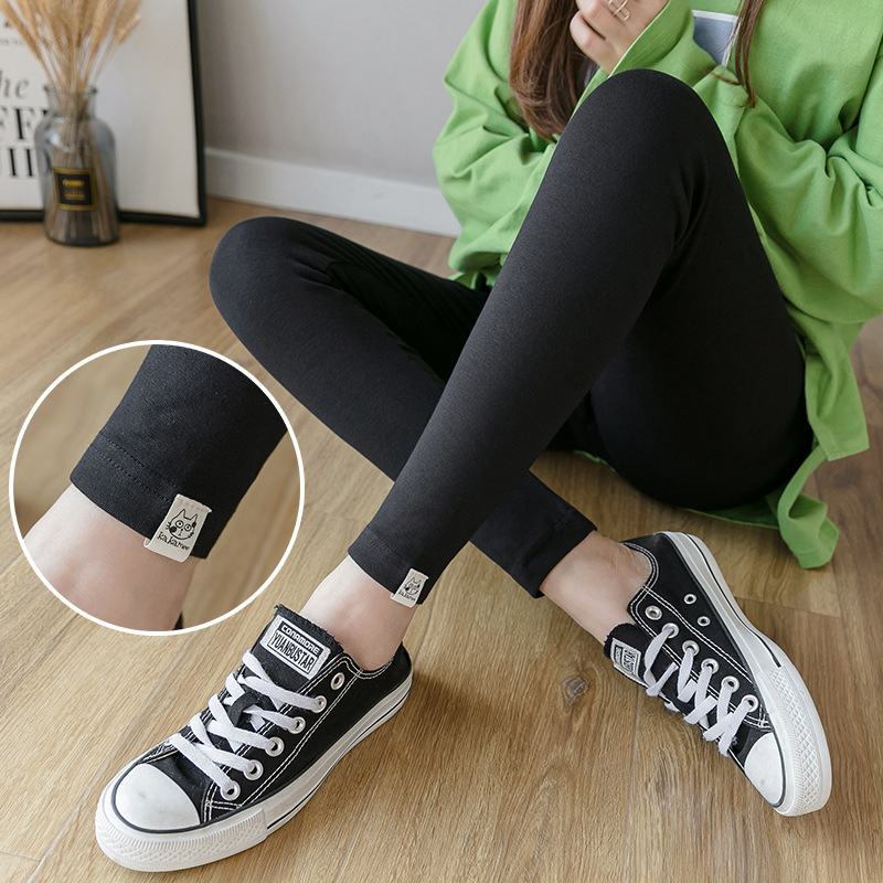 Picture of Pregnant Women's Leggings Spring and Summer Outer Wear Large Size Pregnant Women's Pants Thin Stretch Pants High Waist Pants for Pregnancy