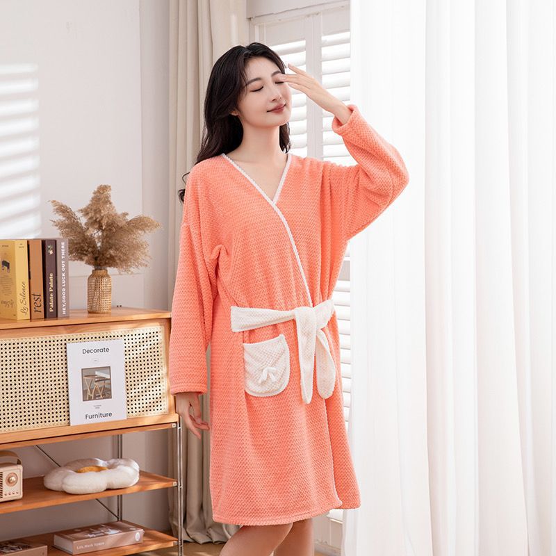Picture of Wearing Bath Towel Bath Skirt Water Absorbent Quick-Drying No Hair Dropped Cute Student Home Lovers Bath Skirt Nightgown Bathing
