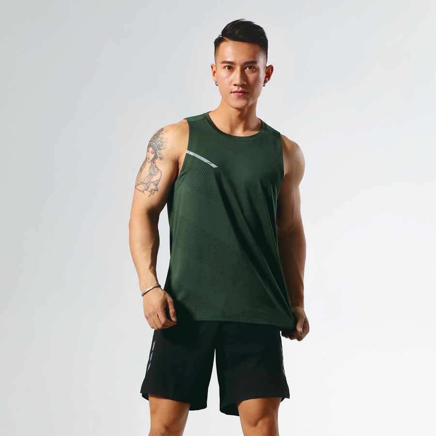 Picture of Summer Outdoor Sports Quick-drying Clothes Men's Fitness Running Breathable Top Basketball Loose Sleeveless Round Neck Vest for Women