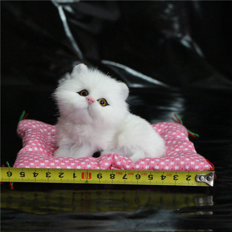 Picture of A simulated cat will call a sleeping cat cloth pad cat gift cat crafts toy car ornaments