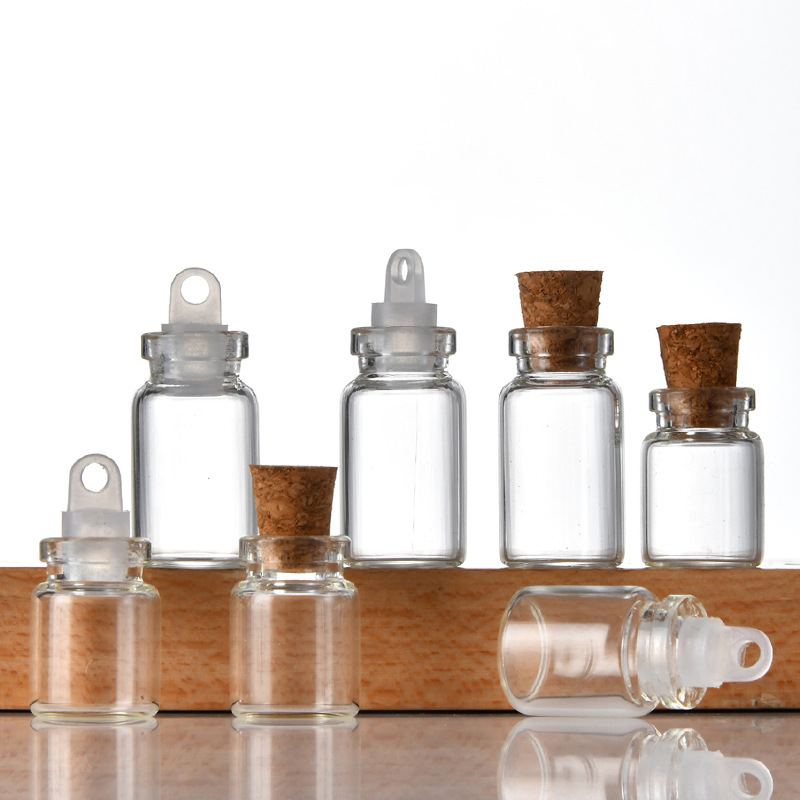 Picture of 13 Cork Stopper Glass Bottles Agarwood Incense Bottle Pill Bottle Drift Bottle Wishing Bottle Flower Tea Dispensing Bottle Candy Bottle