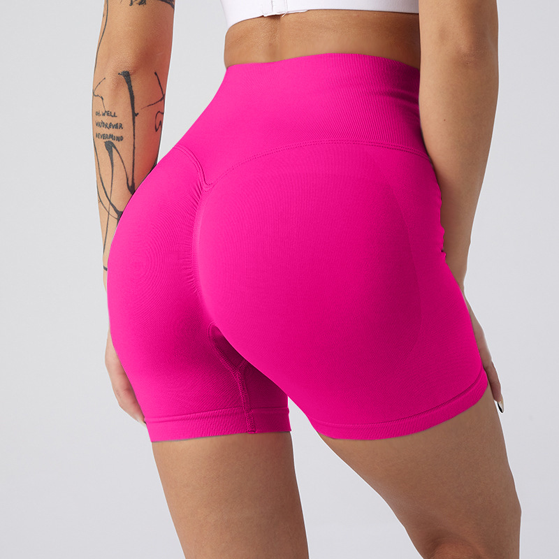 Picture of Summer New High-Waisted Butt-Lifting Fitness Pants for Women, Sports Tummy Control Cycling Leggings, Peach Butt Yoga Shorts
