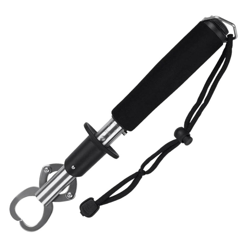 Linhu Stainless Steel Fish Control Device Luya Pliers Large Fish Mouth Clip Fishing Pliers with Tail Rope Fishing Gear Supplies Wholesale