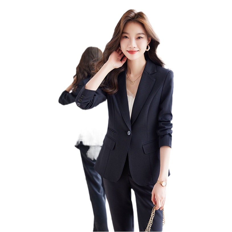 Spring and Autumn suit jacket workplace light mature style women's clothing small women's formal wear professional suit women's temperament overalls