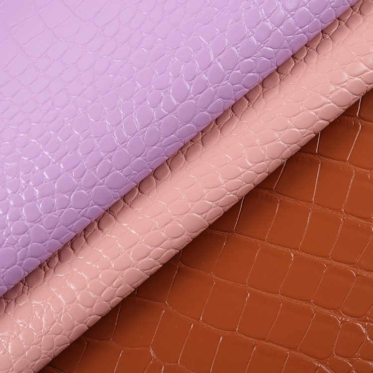 Picture of Spot 1.7mm Same Color Stone Pattern Pvc Artificial Leather Smooth Glossy Leather Clutch Bag Fashionable and Flexible