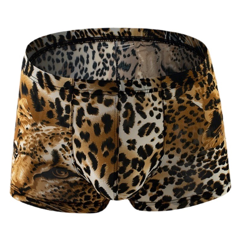 New men's boxer underwear printed leopard snake low waist sexy breathable comfortable a generation of hair
