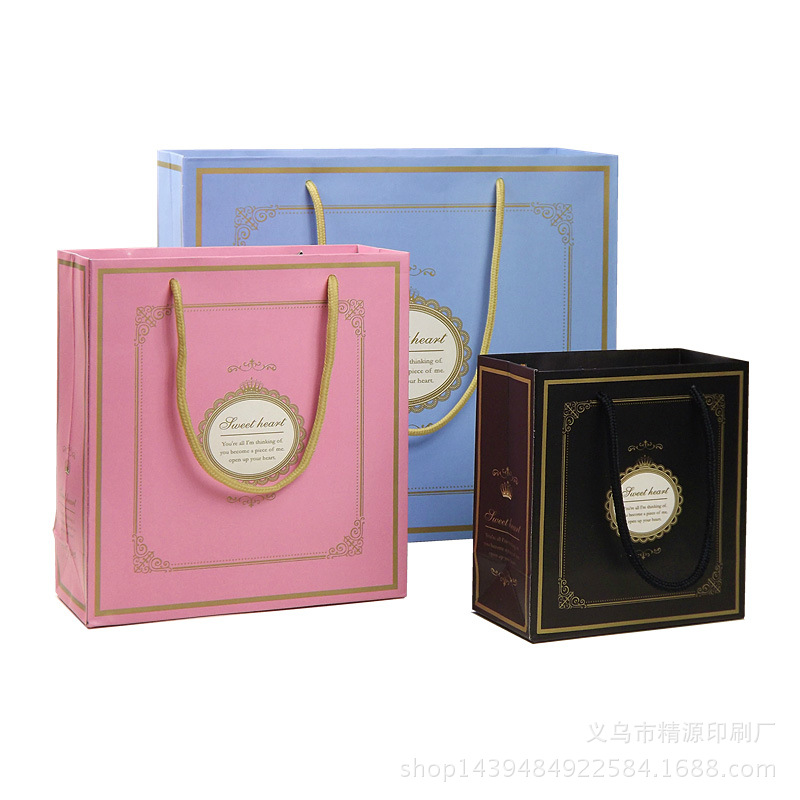 gift bag wholesale handbag gift bag hand bag paper bag set zhi garment bag packaging bag gift bag
