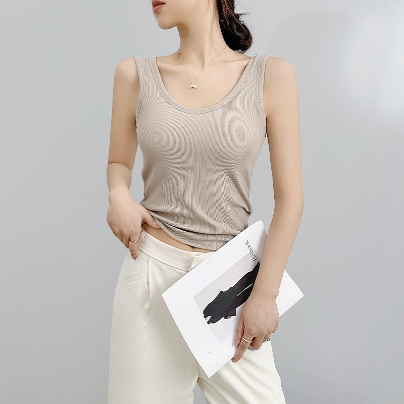 Picture of Women's Winter Slim-Fit Camisole with Chest Pads, Inner Layer for Warmth